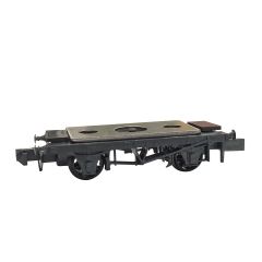 Peco N Scale, NR-123 10ft Wheelbase Wagon Chassis Kit with Wooden Type Solebars & Spoke Wheels small image