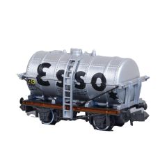 Peco N Scale, NR-P161 Private Owner 14T Tank Wagon, 'Esso', Silver Livery small image