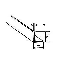 Plastruct , 90501 Angle AFS-1 H:1.2mm W:1.2mm T:0.4mm Length:250mm (Pack of 10) small image