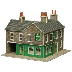 Metcalfe N Scale, PN117 Corner Shop in Stone small image