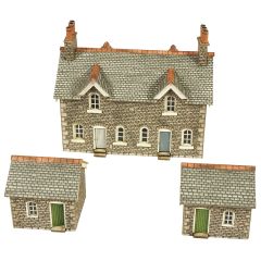 Metcalfe N Scale, PN155 Railway Workers Cottages small image