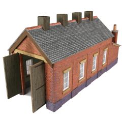 Metcalfe N Scale, PN931 Engine Shed Single Track in Red Brick small image