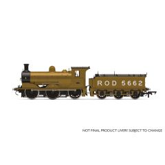 Hornby OO Scale, R3735 Railway Operating Division (Ex NBR) C Holmes Class 0-6-0, 5662, Railway Operating Division Khaki Livery, DCC Ready small image