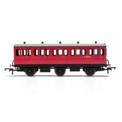 Hornby OO Scale, R40078 BR Six Wheel Third E31070E, BR Crimson Livery small image