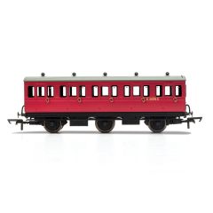 Hornby OO Scale, R40124 BR Six Wheel Third E31070E, BR Crimson Livery small image