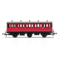 Hornby OO Scale, R40124A BR Six Wheel Third E31085E, BR Crimson Livery small image