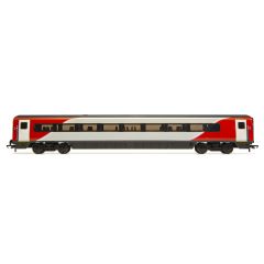 Hornby OO Scale, R40192 LNER (2018+) Mk4 'Mallard' TSOE Tourist Standard Open End, Coach B, LNER (2018+) Red & Silver Livery small image