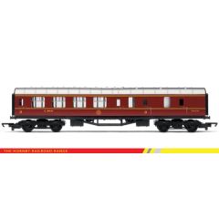 Hornby RailRoad OO Scale, R4389 LMS Stanier 57' Period III Brake Third Corridor 5200, LMS Crimson Lake Livery small image