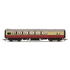 Hornby OO Scale, R4796 BR (Ex SR) Maunsell Brake Third Class Corridor (High Windows) S3777S, BR Crimson & Cream Livery small image