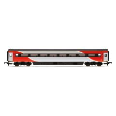 Hornby OO Scale, R4931E LNER (2018+) Mk3 TS Trailer Standard (Open) (HST) 42191, Coach E, LNER (2018+) Red & Silver Livery small image