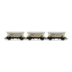 Hornby OO Scale, R60067 BR HFA Hopper 358713, 358550 & 358784, BR Railfreight Coal Sector Livery Three Wagon Pack small image