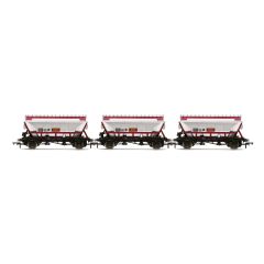 Hornby OO Scale, R60071 EWS (Ex BR) CDA Covered Hopper 375072, 375073,& 375074, EWS Livery Three Wagon Pack small image