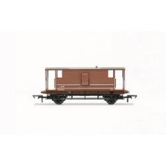 Hornby OO Scale, R60121 LMS (Ex BR) 20T D2068 Brake Van 731091, LMS Bauxite Livery small image