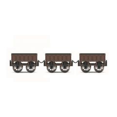 Hornby OO Scale, R60164 L&MR Coal Wagon, L&MR Brown Livery small image