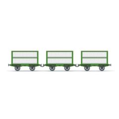 Hornby OO Scale, R60165 L&MR Sheep Wagon, L&MR Green Livery small image