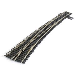 Peco HO Scale, SL-8377 HO Streamline Code 83 Insulfrog #7 Left Hand Curved Turnout small image