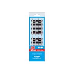 Peco OO Scale, ST-2002 OO/HO Setrack Code 100 Short Straight (Pack of 4 x ST-202) small image