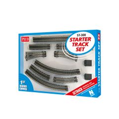 Peco N Scale, ST-300 N Gauge Setrack Code 80 1st Radius Starter Track Set small image