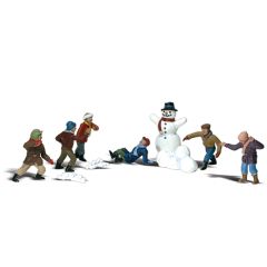 Woodland Scenics N Scale, WA2183 Snowball Fight small image