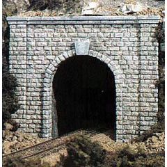 Woodland Scenics HO Scale, WC1253 Tunnel Portals, Cut Stone, Single Track small image