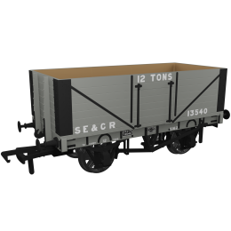 Rapido Trains UK OO Scale, 967402 SECR 7 Plank Wagon RCH 1907 13540, SECR Grey Livery, - small image