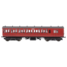 Dapol OO Scale, 4P-020-502 BR (Ex GWR) GWR Toplight Mainline City Brake Second 3758, BR Maroon Livery, DCC Ready small image