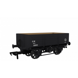 Rapido Trains UK OO Scale, 943021 GWR 5 Plank Wagon GWR Diag O15 15852, GWR Grey (small GW) Livery small image