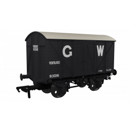 Rapido Trains UK OO Scale, 944013 GWR GWR Van Diag V16 'Mink A' 93016, GWR Grey (large GW) Livery Ventilated small image