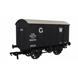 Rapido Trains UK OO Scale, 944018 GWR GWR Van Diag V16 'Mink A' 95016, GWR Grey (large GW) Livery Flour Traffic Only small image
