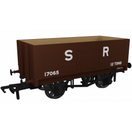 Rapido Trains UK OO Scale, 967408 SR 7 Plank Wagon RCH 1907 17065, SR Brown (Pre 1936) Livery, - small image