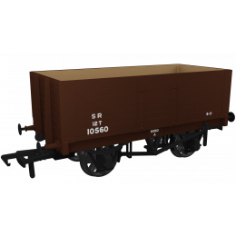 Rapido Trains UK OO Scale, 967410 SR 7 Plank Wagon RCH 1907 10560, SR Brown (Post 1936) Livery, - small image