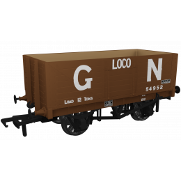 Rapido Trains UK OO Scale, 967412 GNR 7 Plank Wagon RCH 1907 54952, GNR Grey Livery, - small image