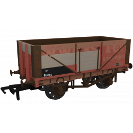 Rapido Trains UK OO Scale, 967417 Private Owner 7 Plank Wagon RCH 1907 P15600, 'BR (Ex Wilks & Co', Red Livery, - small image