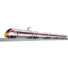 Kato N Scale, 10-1674 LNER (2018+) Class 800/0 'Intercity Express Train (IET)' 5 Car EMU 800209 (Unknown), LNER (2018+) Red & Silver Livery, DCC Ready small image