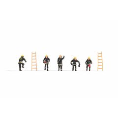 Noch HO Scale, 15021 Fire Brigade with Black Clothing small image