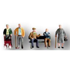 Noch HO Scale, 15551 Senior Citizens & Bench small image