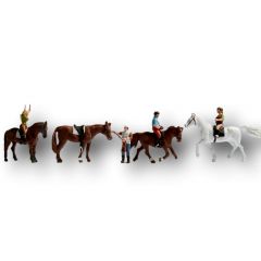 Noch HO Scale, 15630 Horses & Riders small image