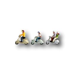 Noch HO Scale, 15910 Scooter Riders small image