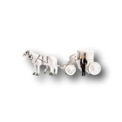 Noch HO Scale, 16706 Horse Drawn Wedding Carriage small image