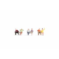 Noch HO Scale, 18132 Sitting People (No Benches) (Hobby Figures) small image