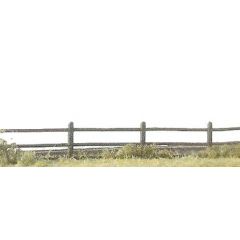 Ratio N Scale, 216 Flexible Wooden Lineside Fencing, White small image