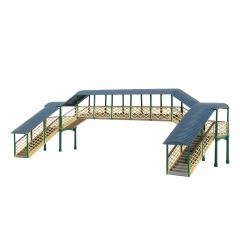 Ratio N Scale, 248 Modular Covered Station Footbridge small image