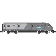 Dapol N Scale, 2D-017-007 Chiltern Railways Mk3 DVT Driving Van Trailer 82303, Chiltern Railways Arriva (Silver & Grey) Livery, Dummy Unit - Not Motorised, DCC Ready small image