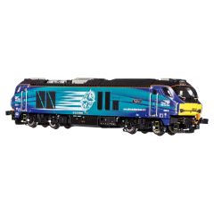 Dapol N Scale, 2D-022-013D DRS Class 68 Bo-Bo, 68018, 'Vigilant' DRS Compass (Revised) Livery, DCC Fitted small image