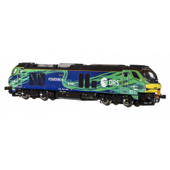 Dapol N Scale, 2D-022-016 DRS Class 68 Bo-Bo, 68006, 'Pride of the North' DRS NTS Green Livery, DCC Ready small image
