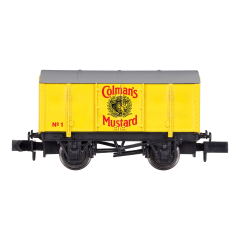 Dapol N Scale, 2F-013-089 Private Owner Gunpowder Van No. 1, 'Colmans Mustard', Yellow Livery small image