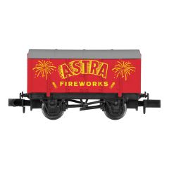 Dapol N Scale, 2F-013-093 Private Owner Gunpowder Van 'Astra Fireworks', Red Livery small image