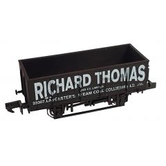 Dapol N Scale, 2F-038-057 Private Owner 20T/21T Steel Mineral Wagon 23307, 'Richard Thomas', Black Livery small image