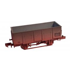 Dapol N Scale, 2F-038-066 BR 20T/21T Steel Mineral Wagon B315766, BR Grey Livery, Weathered small image