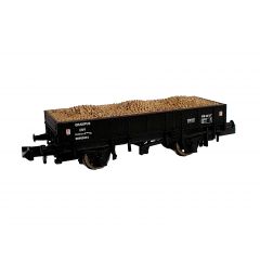 Dapol N Scale, 2F-060-015 BR Grampus Wagon DB985834, BR Black Livery, Includes Wagon Load small image